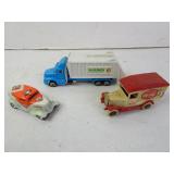 Lot of 3 Licensed Brand Die Cast Cars - Coca Cola