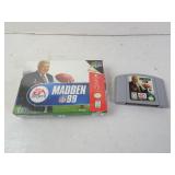 SEALED Madden 99 Nintendo 64 Game in Box & Loose