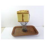 Vintage Coffee Tin Art Hanging Bird Feeder