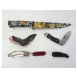 Lot of 6 Misc. Knives - Pocket Knives & Fixed