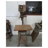 Rockwell Shop Drill Press On Stand - Power Tested
