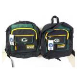 Lot of 2 NWT Green Bay Packers Backpacks