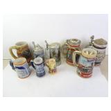 Lot of Misc. German Style Stein Mugs