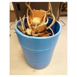 Barrel of Misc. Deer Antlers