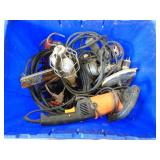 Bin of Misc. Corded Tools