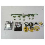 Lot of Misc. Green Bay Packers Buttons Pins &