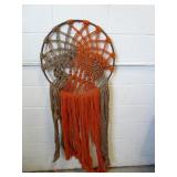24' Wood Frame Macrame Wall Hang Dream Catcher