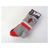 New 3pk NBA Chicago Bulls Size 6-12 Socks