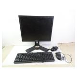 Dell Computer Monitor with Keyboard & Mouses - 12