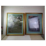 Pair of Framed & Matted Ballet Art Prints 31' x