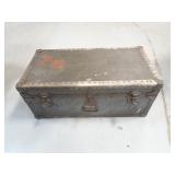 1947 Para Equipment Metal Body Trunk 32x16x14