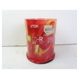 New TDK 100pk CD-R Recordable CDs