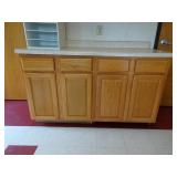 Set of Maple Face Base Cabinets with Countertop