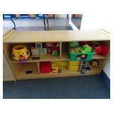 4ft Angeles Wooden Commercial Organizer Shelf w/