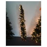 5ft Skinny Artificial Pre Lit Christmas Tree w/