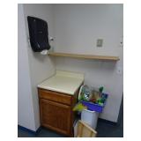 Lot of Items Near Door - Commercial Cabinet