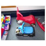 Lot of 2 Plastic Childrens Riders Radio Flyer &