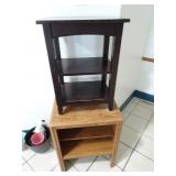 Lot of 2 End Tables w/ Shelves