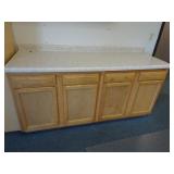 6ft Wide Commercial Countertop Cabinet - Excludes