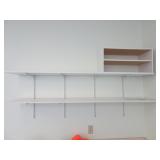 67' Shelving with Brackets & Small Organizer