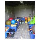 Contents of Shed - Outdoor Play Toys & Related
