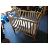 Kaplan Commercial Wooden Baby Crib with Pad