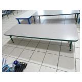 6ft Commercial Toddler Sized Table Green Trim