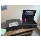 Lot of 2 SentrySafe Lock Boxes - One key(Works