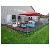 Chain Link Fence with 2 Gates - Approximately