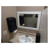 Mens Bathroom Mirror & Dispensers - Buyer