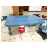 4ft Commercial Toddler Sized Blue Table -