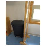 Mirror with Garbage Can