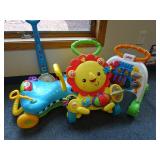Lot of Childrens Push Toys