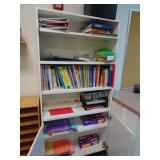 Contents of Cabinet - Art supplies & Books
