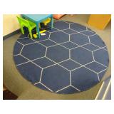 7ft Blue Dï¿½cor Area Rug
