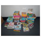 LARGE Lot of Misc Childrens Games & Puzzles -