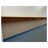 16ft 9' Hallway Shelving with Coat Hooks