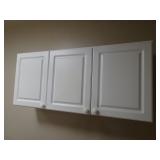 54' Wide White Wall Cabinet in Bathroom with