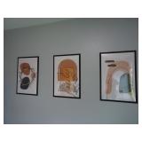 Lot of 3 Christian Religious Art Prints in Frames