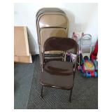 Lot of 6 Folding Metal Chairs