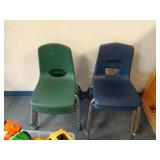 Lot of 5 Molded Plastic Chairs