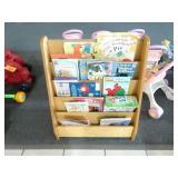 Wooden Magazine/Book Media Display Shelf w/