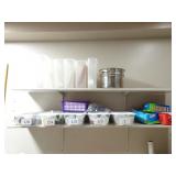 Contents of Kitchen Shelves - excludes shelves