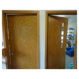 Lot of 2 3ft Wide Commercial Doors with Frame -