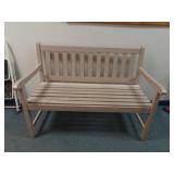 49' Wide Wood Bench