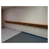 16ft  Hallway Shelf with Coat Hooks - Buyer to