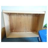 Angeles Wood Wall Coat Hanger Shelving Unit 4ft