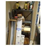 Steel Shelving Unit With Contents