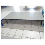 6ft Commercial Toddler Sized Table Dark Blue Trim