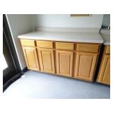 5ft Cabinets w/ Countertop on Wheels- cupboards